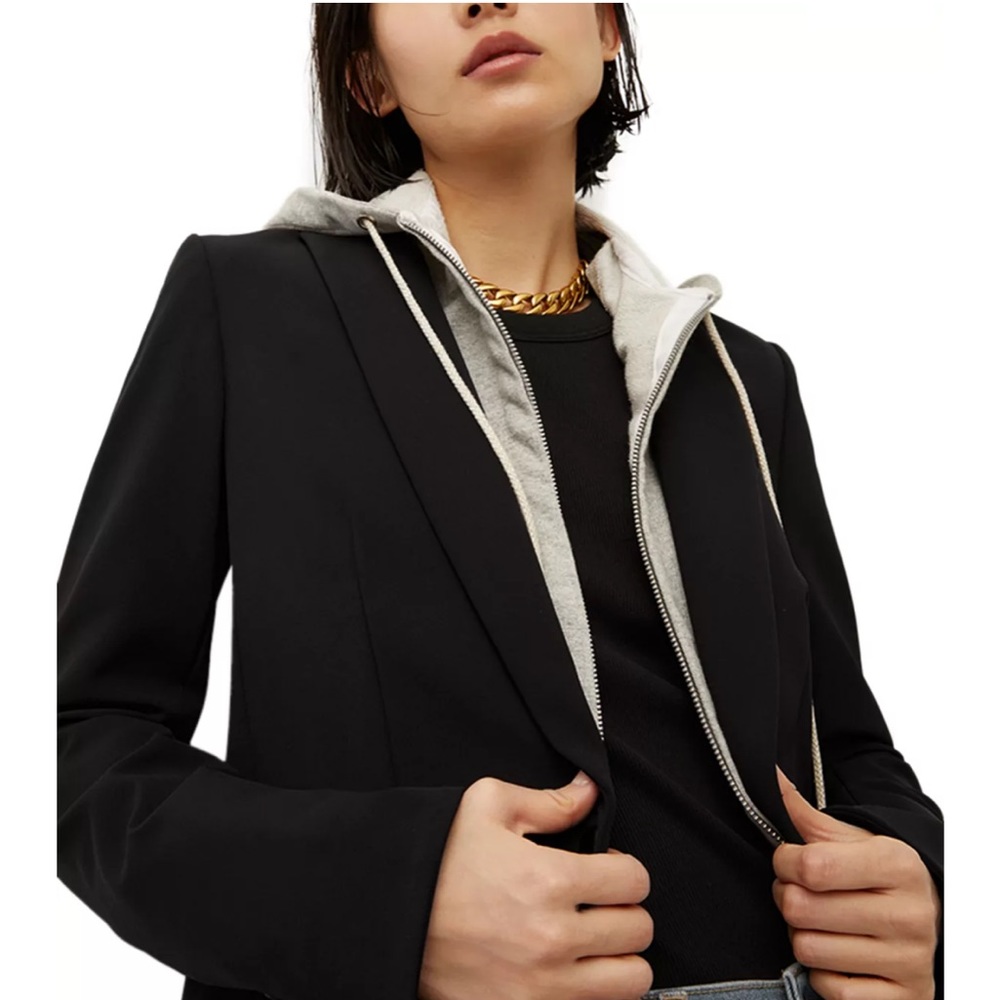 Veronica Beard black scuba blazer size 6 women